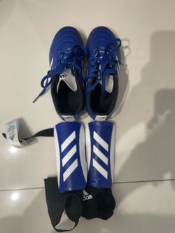 Adidas soccer shoe sz 13 + adidas Match Shin Guards