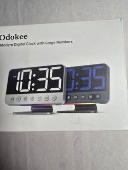 NEW Odokee Digital Dual Alarm Clock W-5 Built In Alarm Sounds & Large Numbers