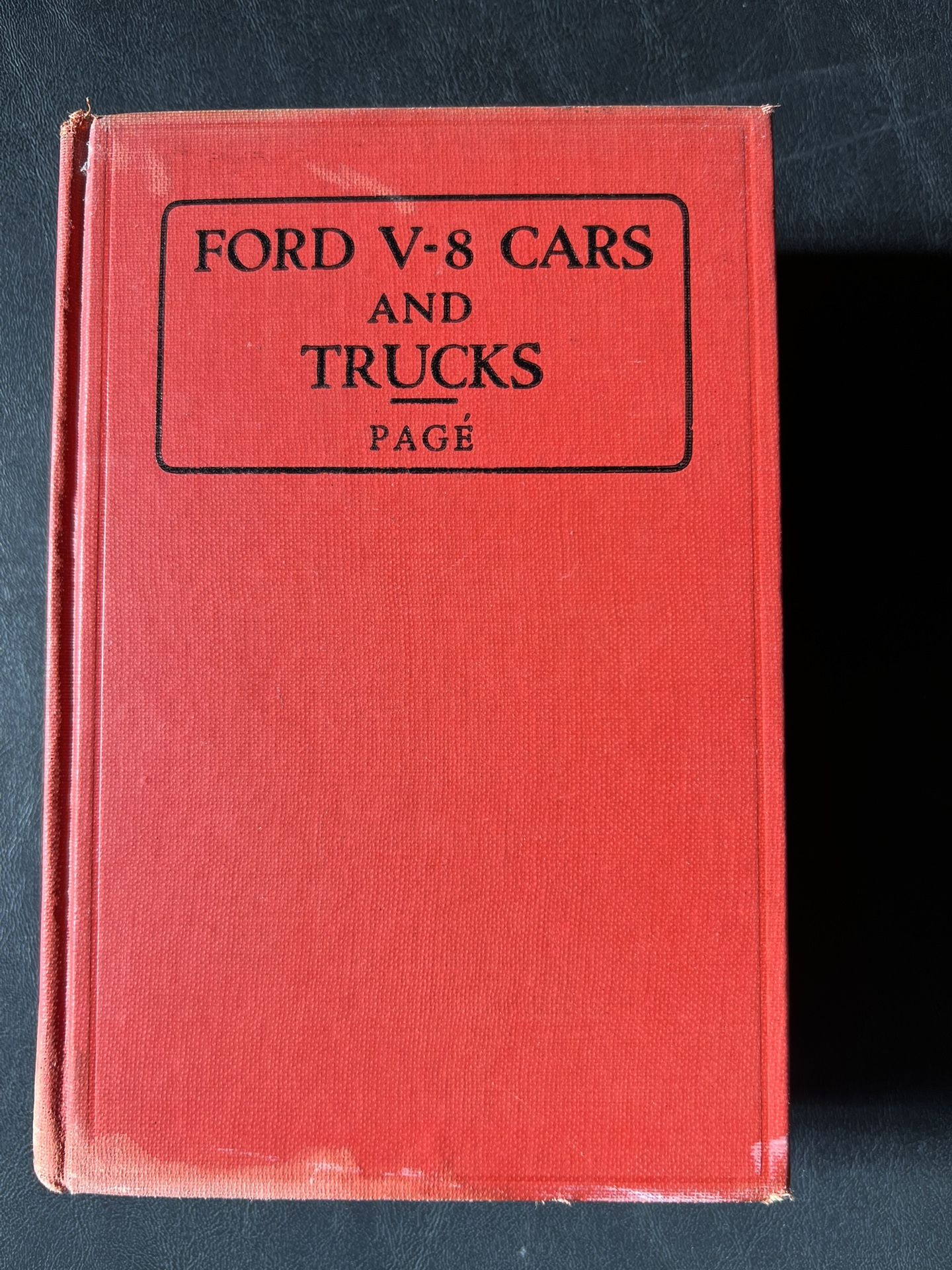 Vintage Ford V-8 Cars And Trucks Repair And Maintenance Book