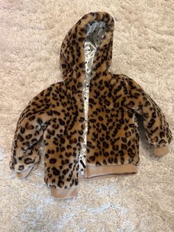 Girl’s Toddler Leopard Coat