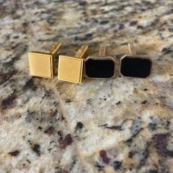 2 Pairs Of Mens Cuff links 