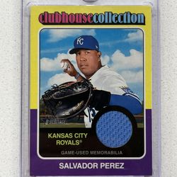 Salvador Perez Memorabilia Baseball Card 