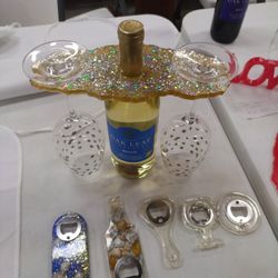 Wineglass Epoxy Resin Holders  And More 