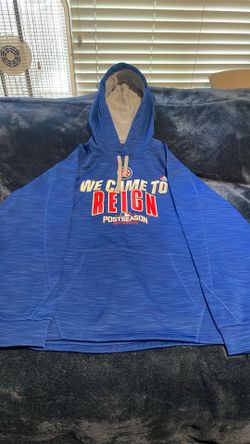 blue Majestic brand Chicago Cubs hoodie