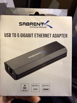 SABRENT USB to 5Gb Ethernet Adapter