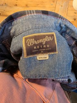 Wrangler, retro size small, pearl, snap button up