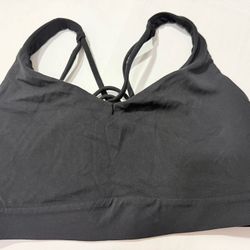 Athleta Black Criss-Cross Back Sports Bra