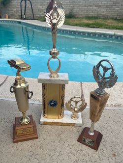 Vintage Automotive or Racing Car Trophies