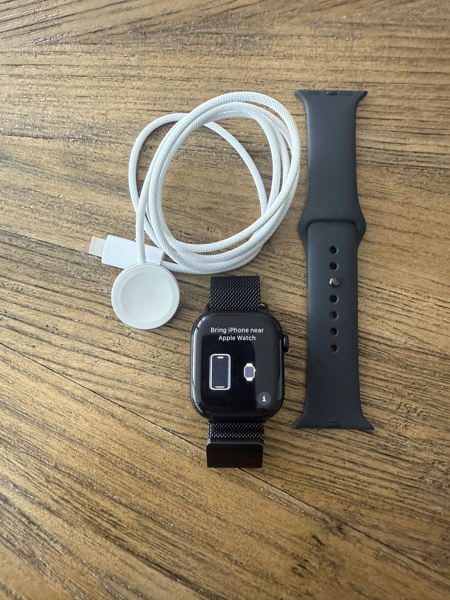 Apple Watch Series 10 (GPS) 42mm Aluminum Case With Black Sport Band Jet black