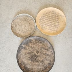 Stone Plate Wall Decor, Set Of 3