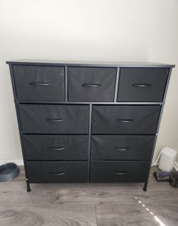 9 Drawer Fabric Dresser