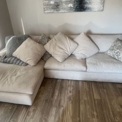 Free Delivery Cream Cloud Couch Sectional 