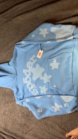 (For offers) Sp5der Beluga V2 Hoodie Dusty Blue