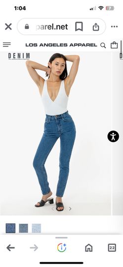 American apparel high waisted jeans