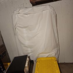 Free Mattress (Full) and Metal Foldable Frame, Been Stored Indoors In Mattress Cover