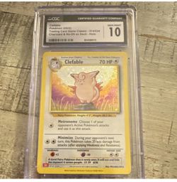 Pokémon Clefable 014/034 Trading Card Game Classic Holo CGC 10