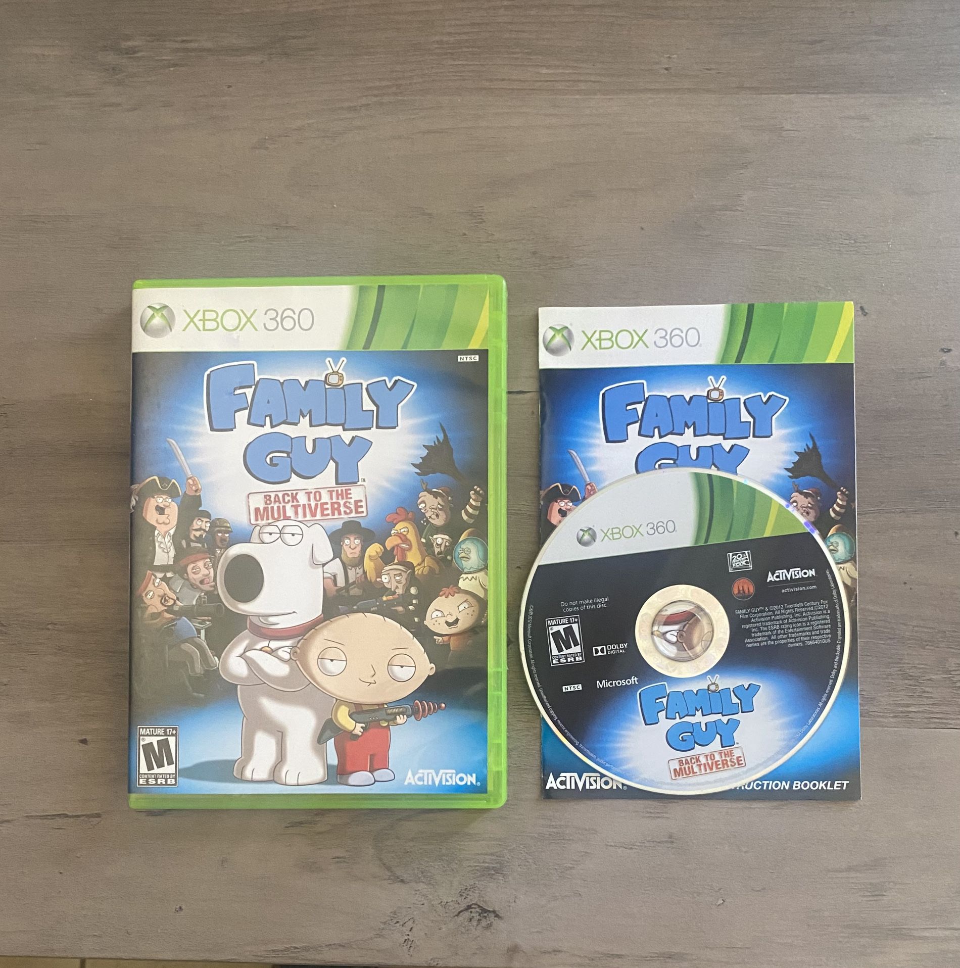 Family Guy Back To The Multiverse Xbox 360 CIB