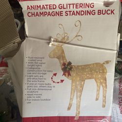 Glittering Moving Animated Buck