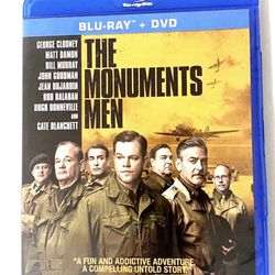 The Monuments Men Blu-ray+DVD  Pre-Owned Good
