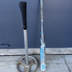 Cage Pro Tee & Louisville Bat