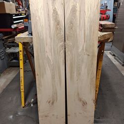 Bookmatch Spalted Maple Panels, Planed And Sanded