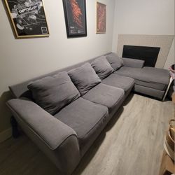 Grey Sectional - Couch