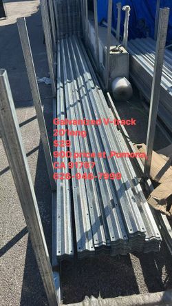 Galvanized V-track 20’long