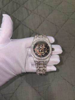 VVS Moissanite Skeleton Watch