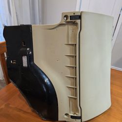 OEM glove box assembly for a 2003-2008 Audi B6 B7 A4 S4 RS4 sedan in tan color.
