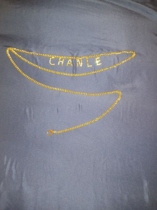 Gold chain belt