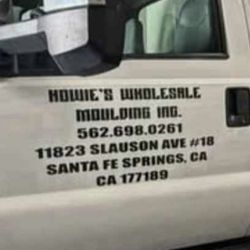 Box truck vinyl decal