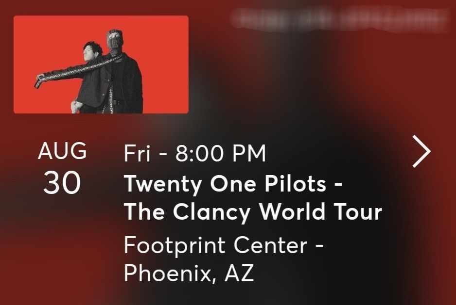 Twenty Øne Piløts Clancy Tour Ticket