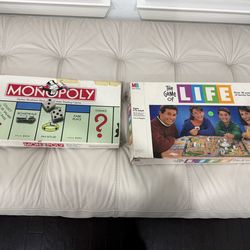 Board Games - Monopoly & Life