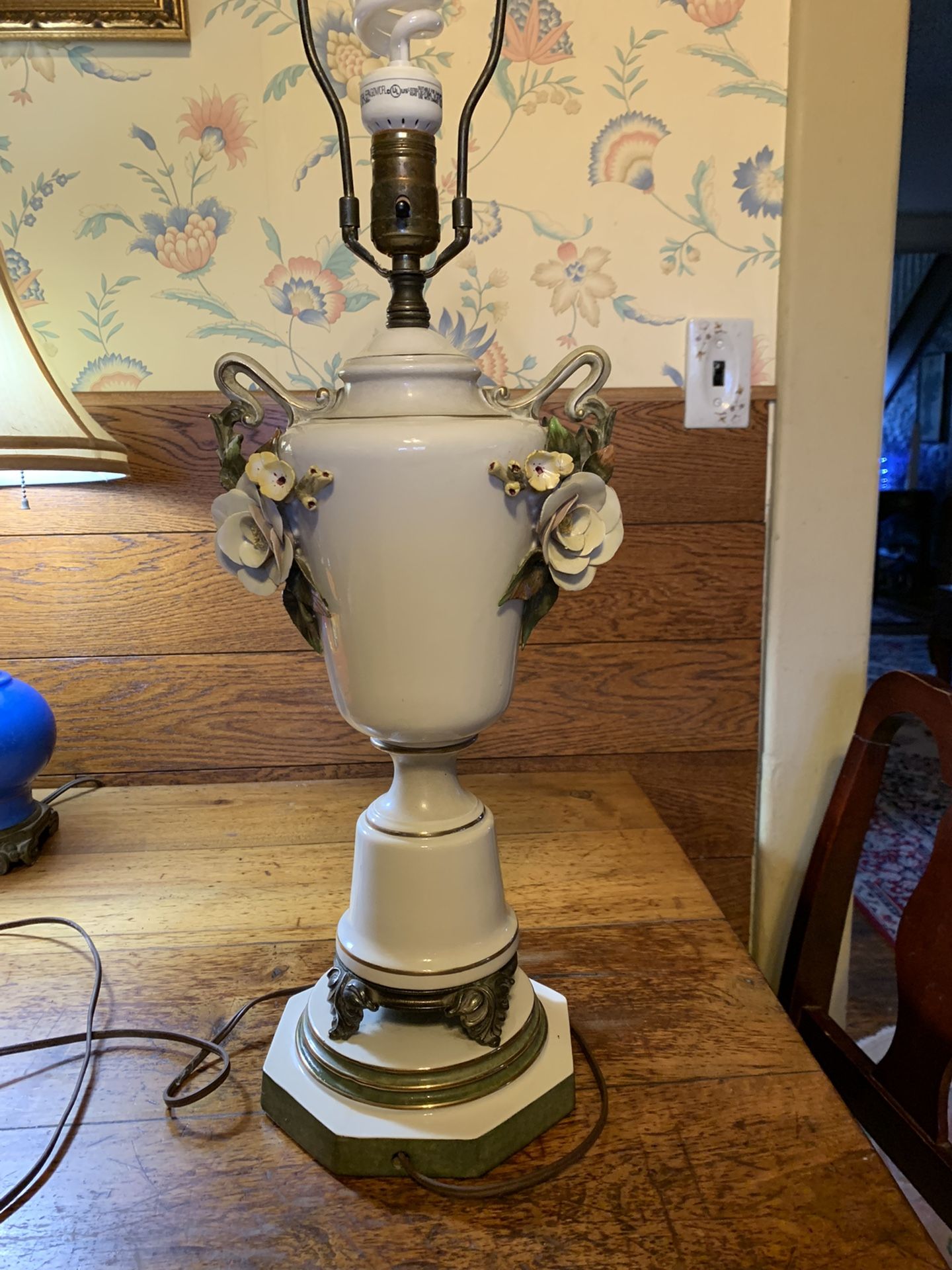 Italian Porcelain Lamp