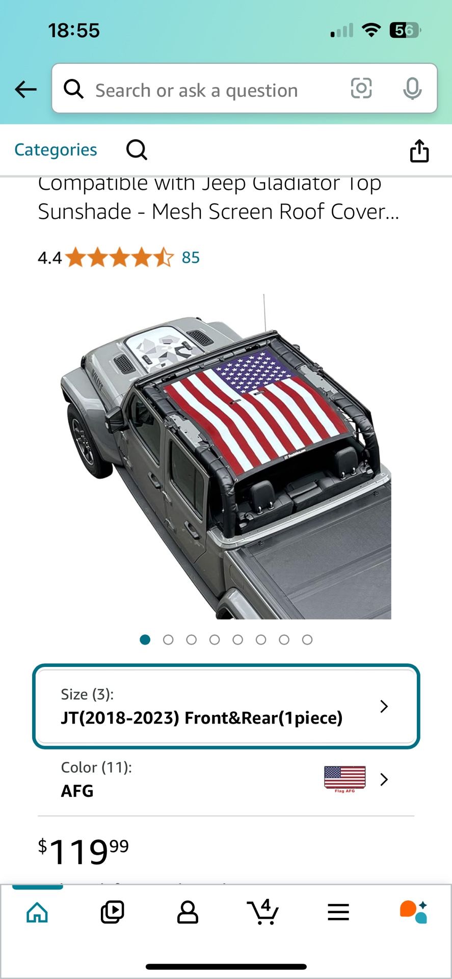 Shadeidea Shade (Jeep Gladiador)