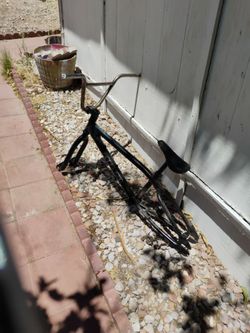 We the people freestyle bike frame forks  stem  and 9 in rise bars$65