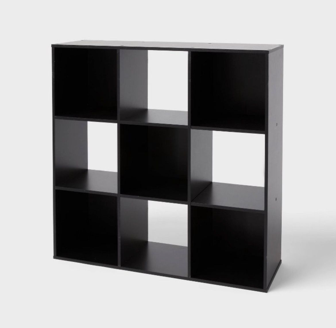11” 9 Cube Book Shelf Black