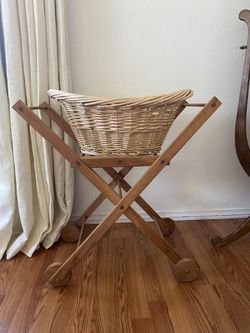 Vintage Folding Laundry Cart