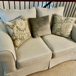 Grey Love Seat