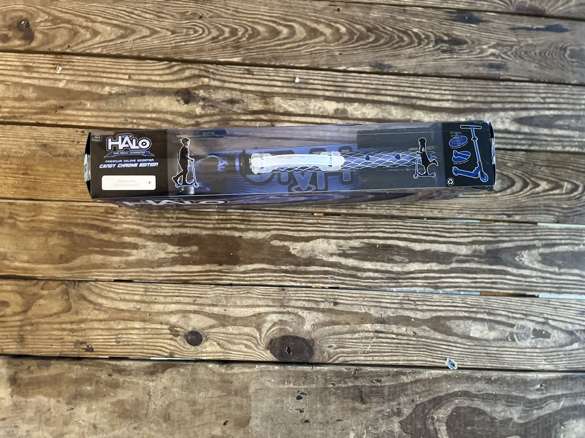 HALO Rise Above Candy Chrome Premium Inline Scooter - Chrome Blue