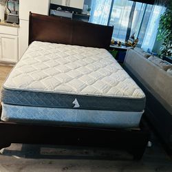 Queen Bed Mattress And Box Spring Incuded 