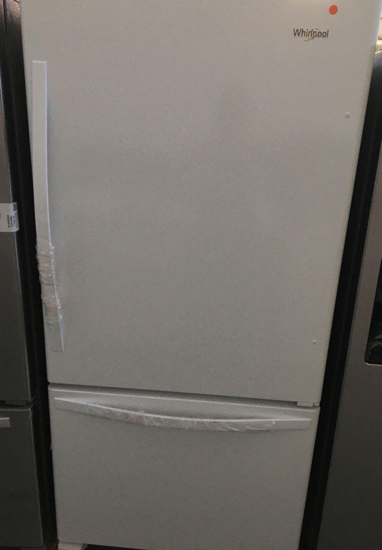 Whirlpool 33" 22.07 Cu. Ft. Bottom Freezer Refrigerator - Smooth White