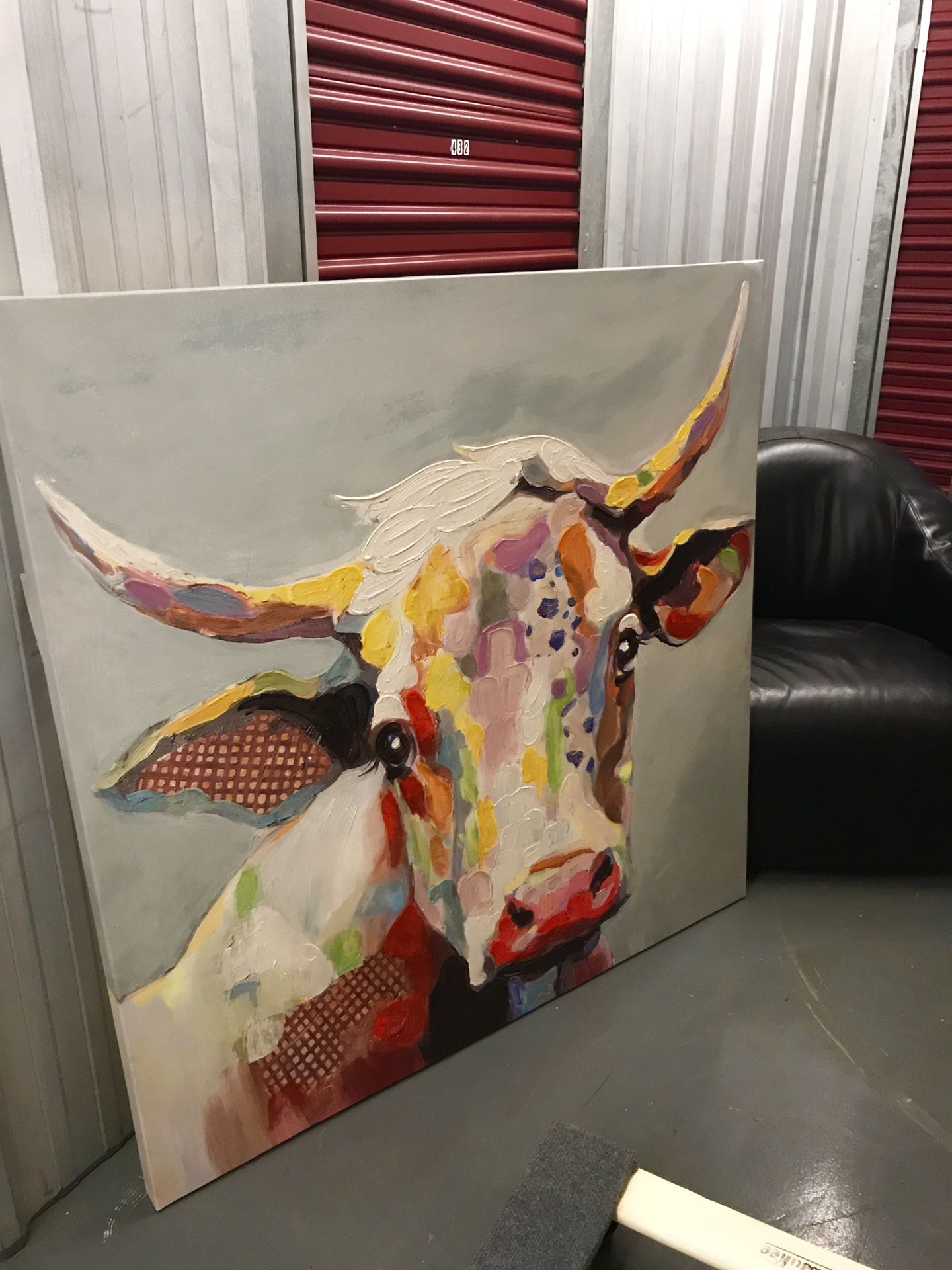 Large Cow Painting. Colorful, from Kirkland’s.