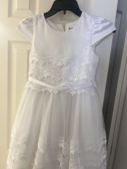 White communion dress size 10