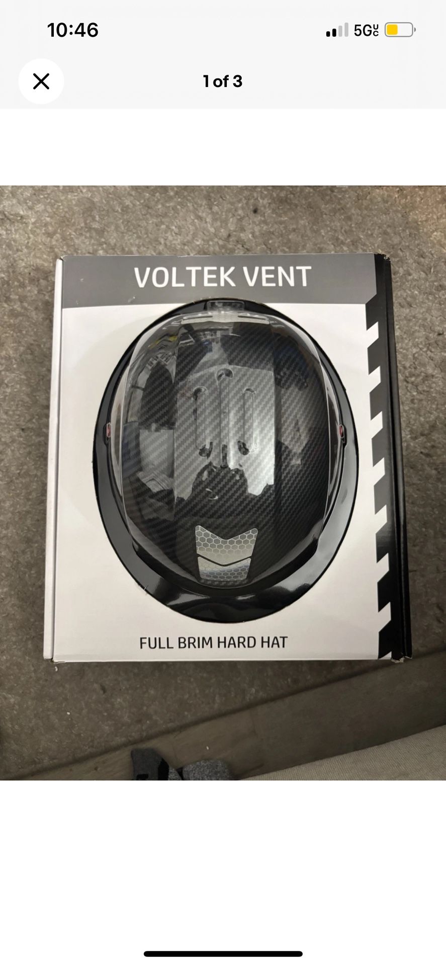 Voltek Vent Full Brim Hard Hat Ultramaxx Safety Helmet