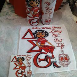 Delta Set - Cup, Coaster, and Face Cloth