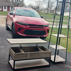 Ĺift up coffee table & stand