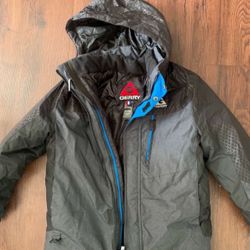 New GERRY BOYS 3-IN-1 JACKET  (Black / Heather Gray  M10/12) 