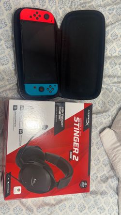 Nintendo oled and Hyper X headset