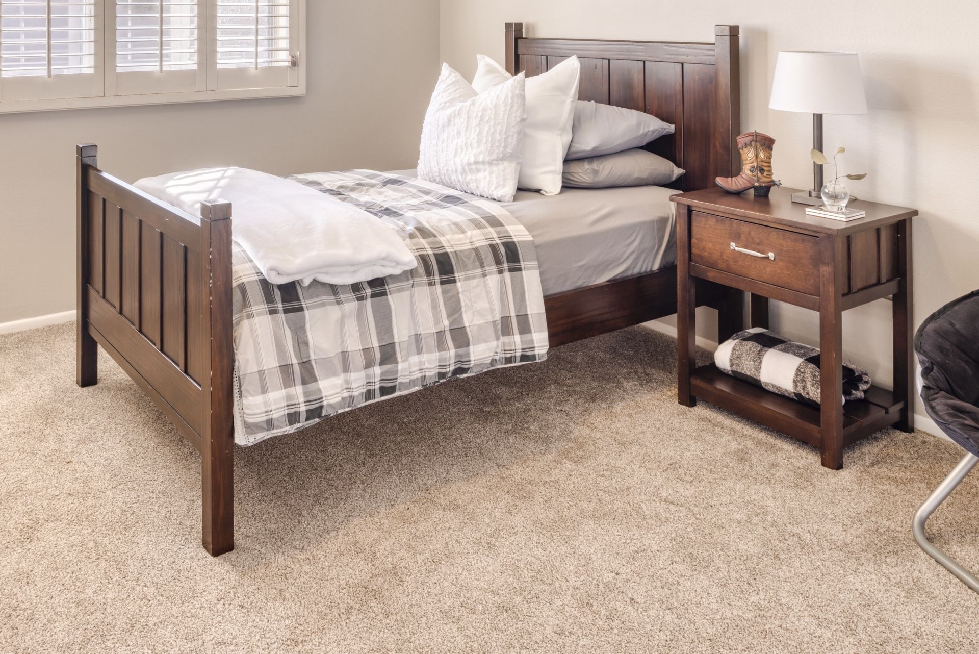 Pottery Barn Twin Bed and Nightstand